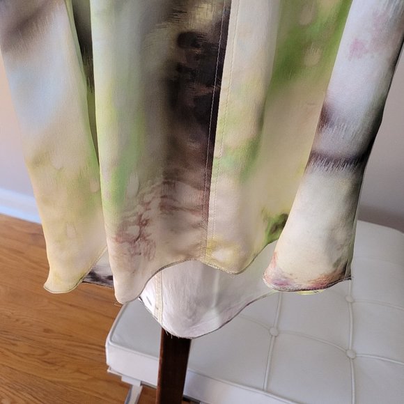Freda's Silk Watercolour Halter Neck Blouse - Picture 5 of 13